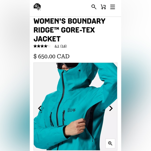 Mountain Hardware tan winter ski jacket size M - Picture 11 of 12